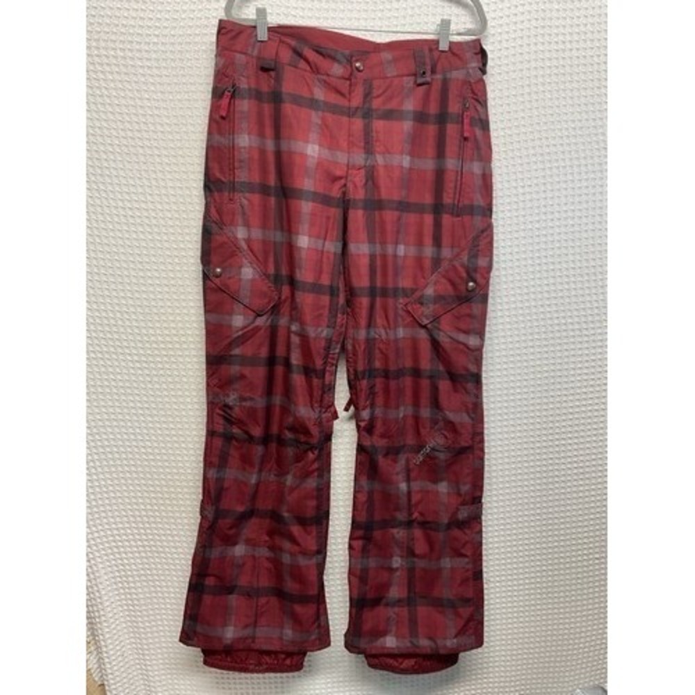 Burton The White Collection DryRide Plaid Ski SnowBoard Pants Men L Bangladesh